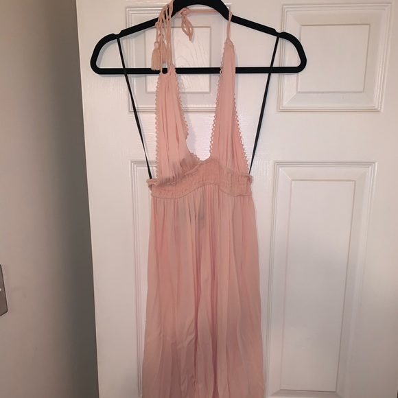 blush maxi dress